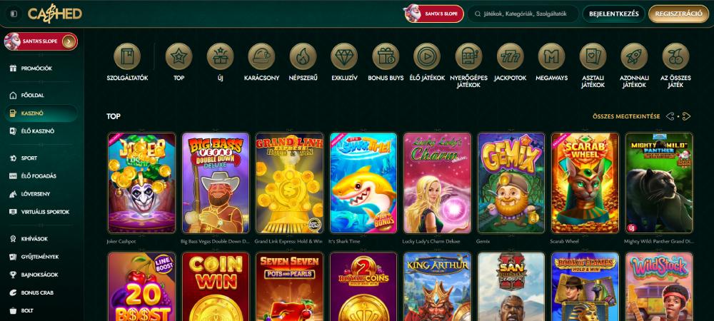 Cashed új online casino